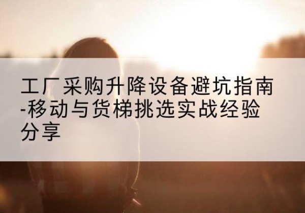 西充移动式升降机怎么选-工厂采购升降设备避坑指南-移动与货梯挑选实战经验分享